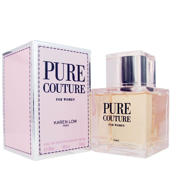 Pure Couture By Karen Low For Women Woman Paris Eau De Toilette EDT Natural Spray 3,4oz Ounce Cologne Perfume 100ml Fox Global Commerce @officialsitc
