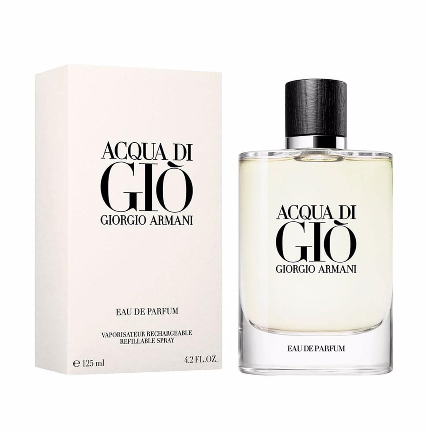 Acqua Di Gio Refillable By Giorgio Armani - 4.2oz - Fox Global Commerce - Cologne - Male - UPC: 3614273662420