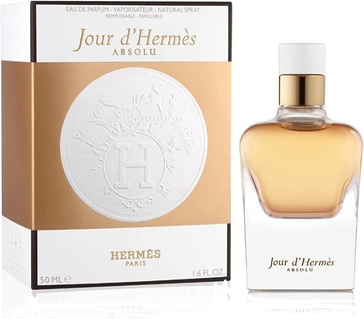 Jour D'Hermes Absolu Refillable by Hermes - 1.6oz - Fox Global Commerce - Perfume - UPC: 3346132302795