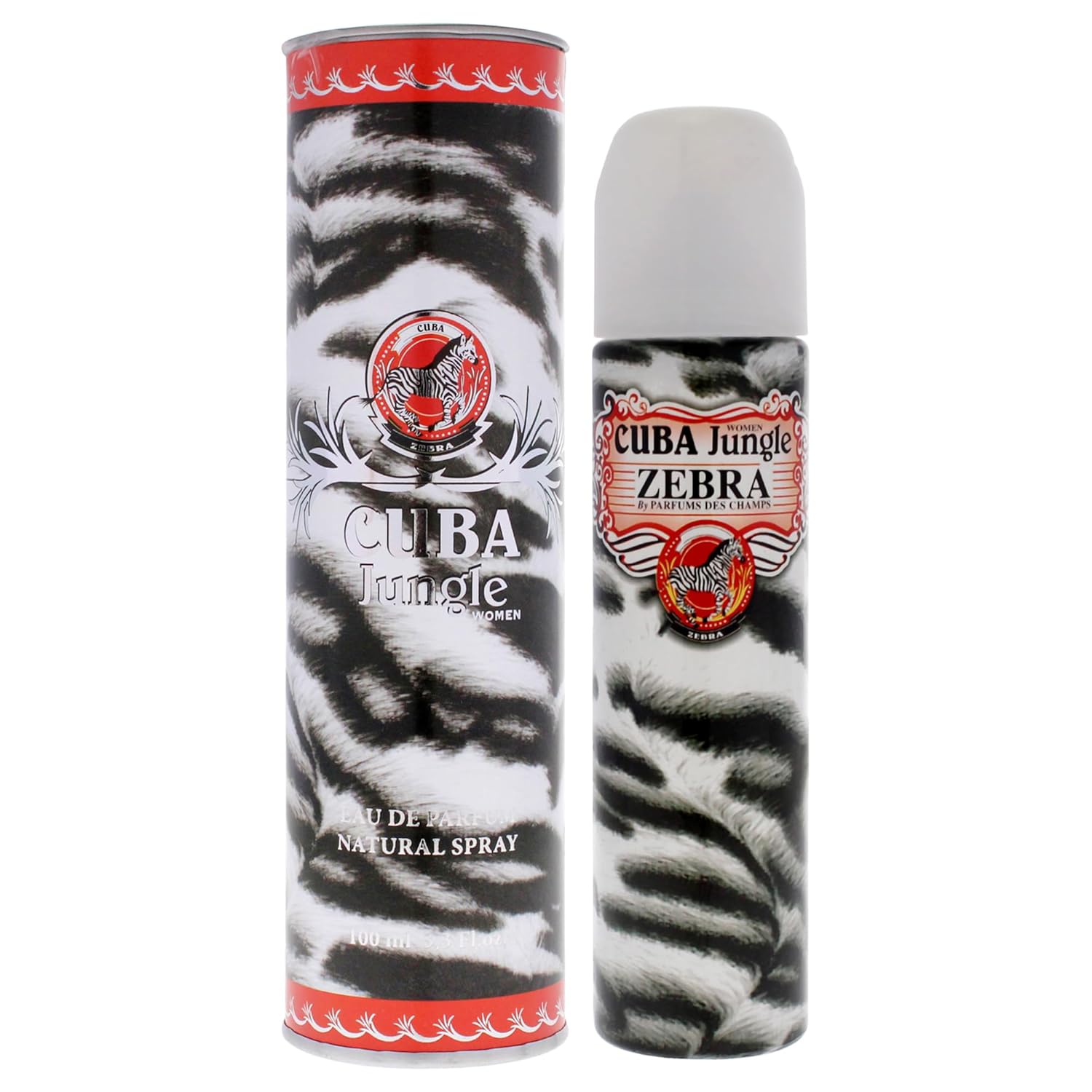 Cuba Jungle Zebra By Parfum Des Champs - 3.3oz - Fox Global Commerce - Perfume - Male - UPC: 5425017732464