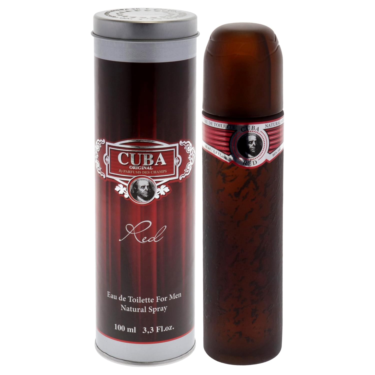 Cuba Red By Parfum Des Champs - 3.3oz - Fox Global Commerce - Cologne - Male - UPC: 5425017734192