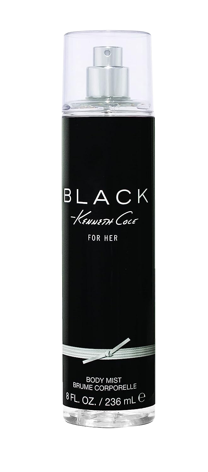 Black Body Mist By Kenneth Cole - 8.0oz - Fox Global Commerce - Body Mist - UPC: 0883991121783