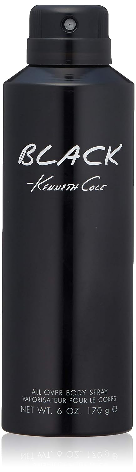 Black Body Spray By Kenneth Cole - 6.0oz - Fox Global Commerce - Body Spray - UPC: 0608940557648