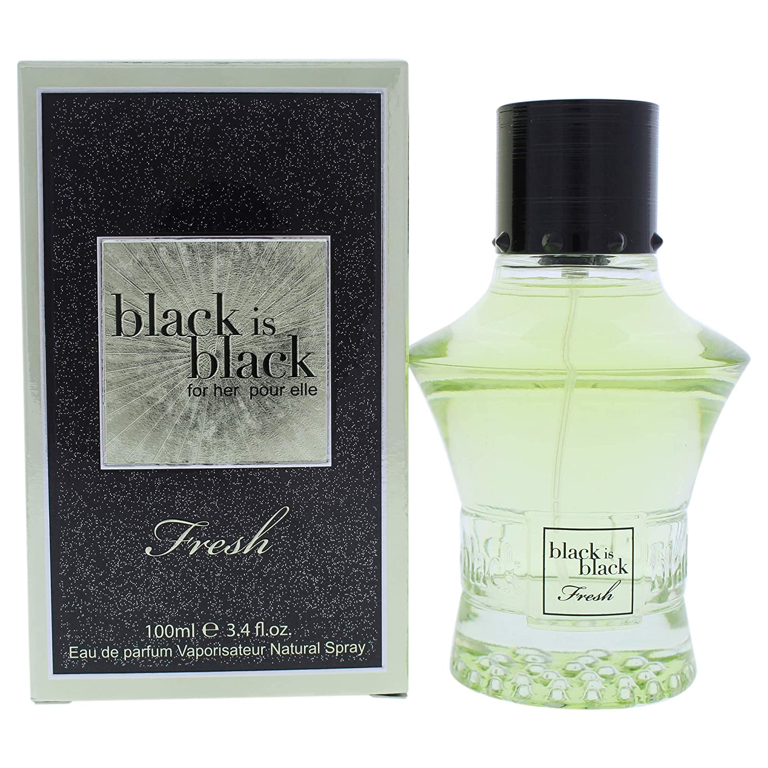 Black Is Black Fresh Pour Elle By Nuparfums (Spectrum Perfumes) - 3.4oz - Fox Global Commerce - Perfume - UPC: 0875990001050