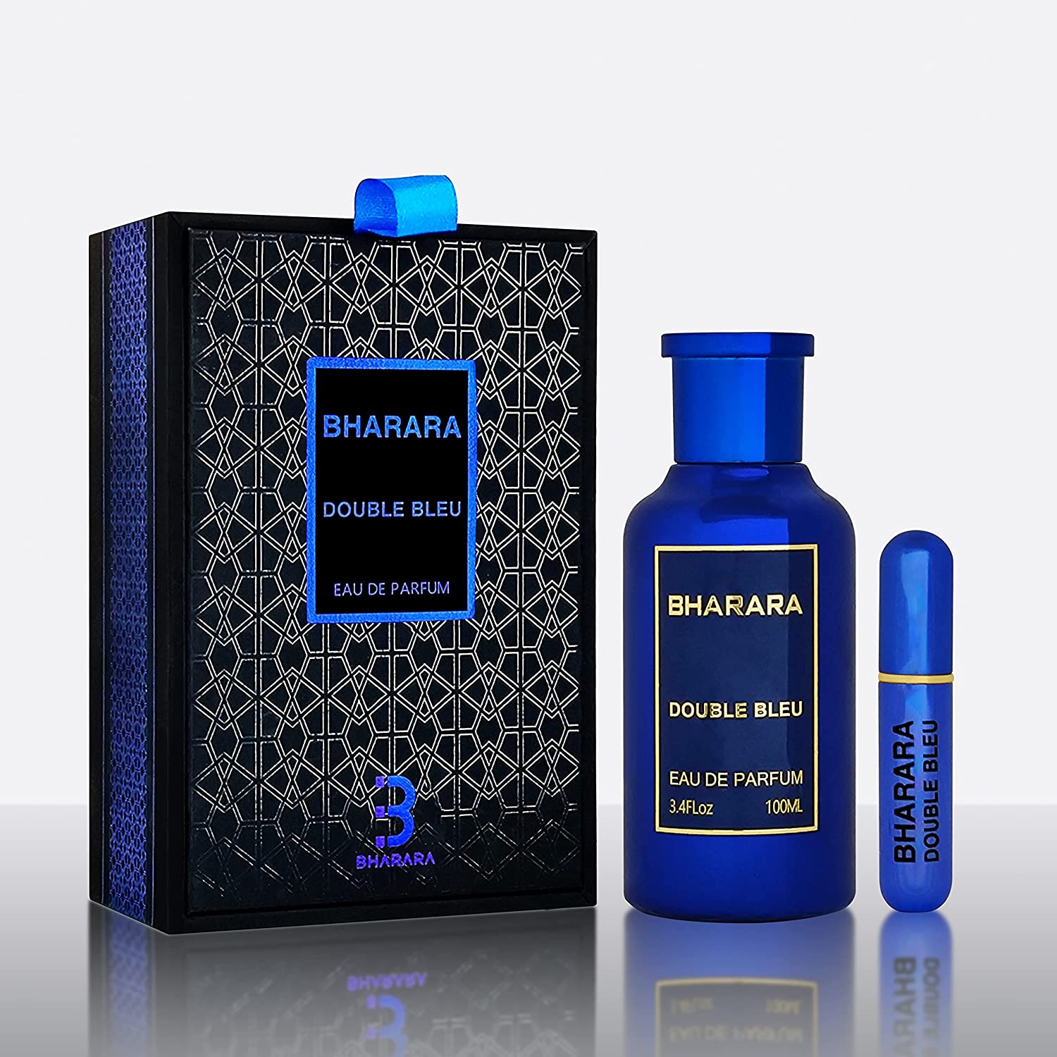 Double Bleu Pour Homme By Bharara Beauty - 3.4oz - Fox Global Commerce - Cologne - UPC: 0192139474774