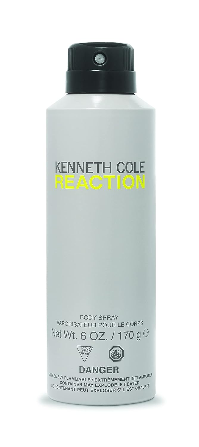 Reaction Body Spray By Kenneth Cole - 6.0oz - Fox Global Commerce - Body Spray - UPC: 0608940557631