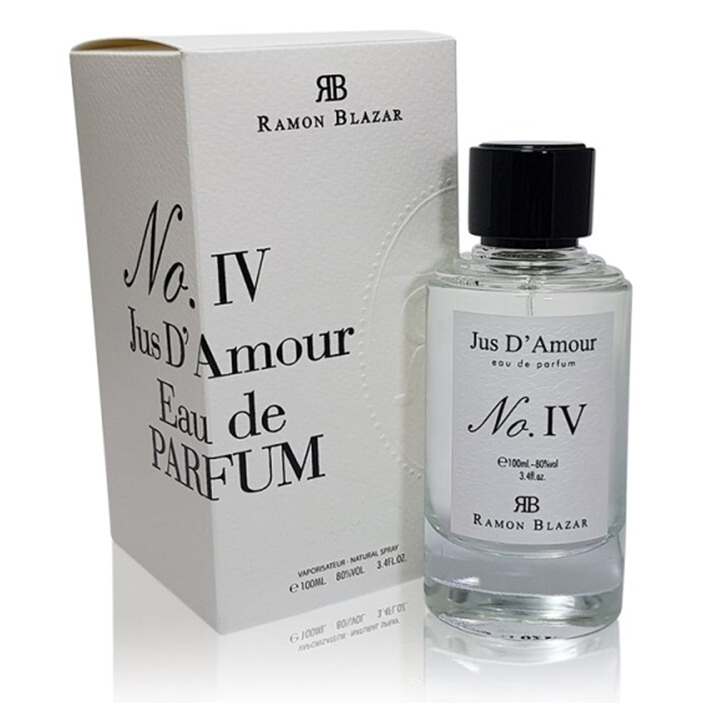 No. IV Jus D'amour by Ramon Blazar - 3.4oz - Fox Global Commerce - Cologne - UPC: 3760060763648